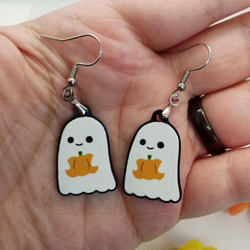 Ghostie Acrylic Earrings