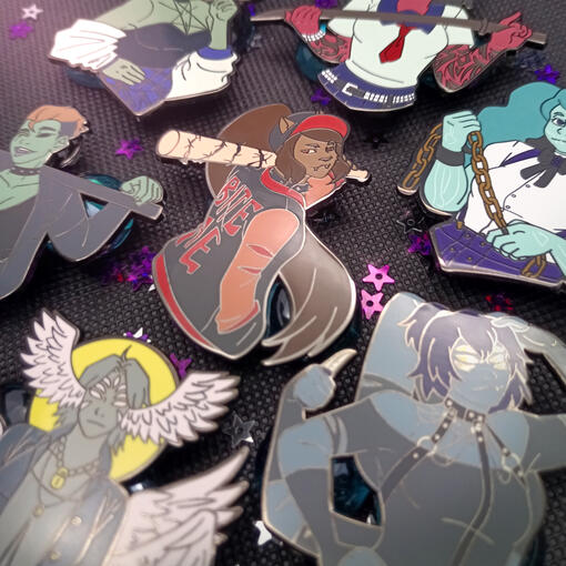 Monster Girl Gang Enamel Pins