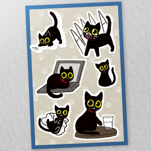 Kiss-Cut Sticker Sheet (Original Art)