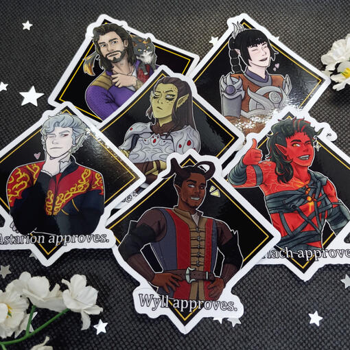 Baldur's Gate 3 Die-Cut Sticker Set