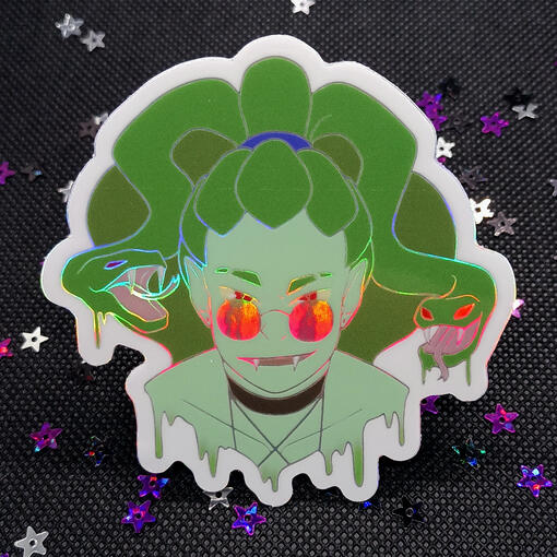 Holographic Die-cut Sticker (Original Art)